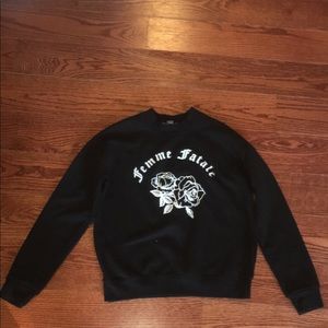 Primark Crewneck ~ Femme Fatale ~ Size Small!